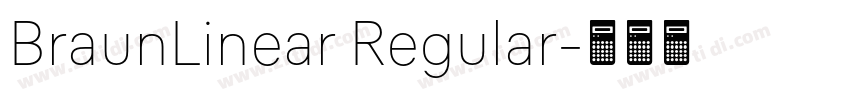 BraunLinear Regular字体转换